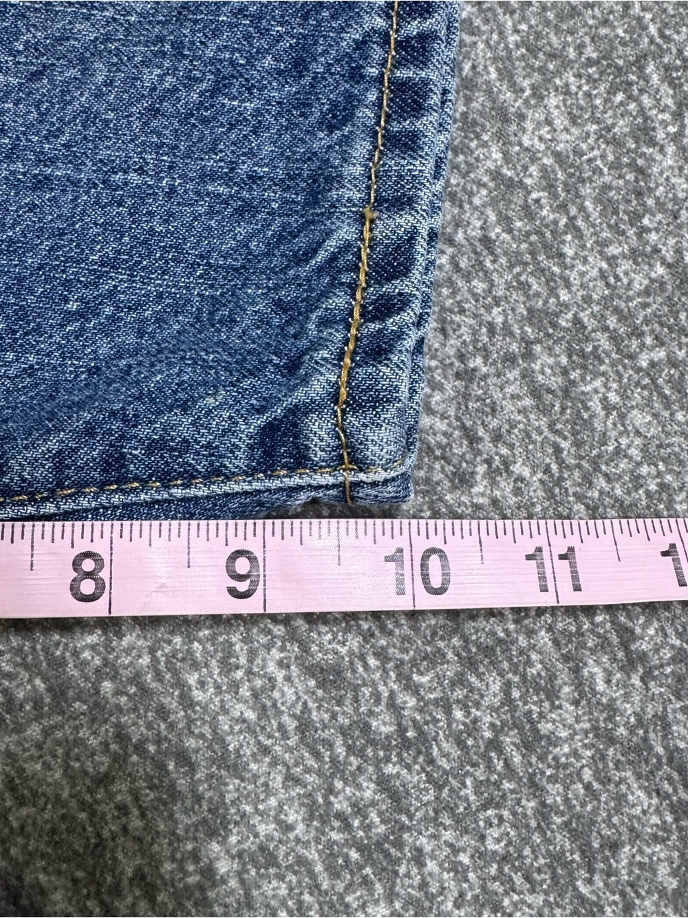 Levi's 505 Denim Shorts Mens 32 Blue Excellent Regular Fit Jorts 100% Cotton 20” - Picture 10 of 12